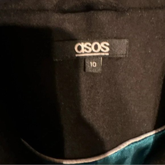 ASOS WOMENS PEACOAT ZISE 10
BLACK EXCELLENCE COND. - Picture 2 of 12